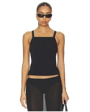 Leset Nando Square Neck Tank - Black