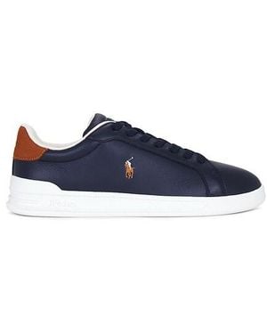 Polo Ralph Lauren Heritage Court Ii Low Top Trainer - Blue