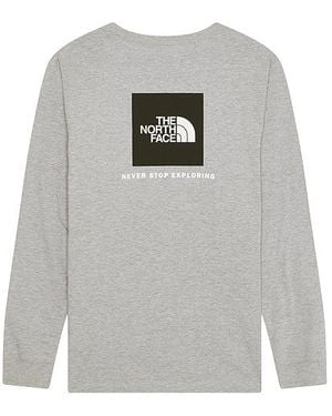 The North Face Long Sleeve Box Nse Tee - White
