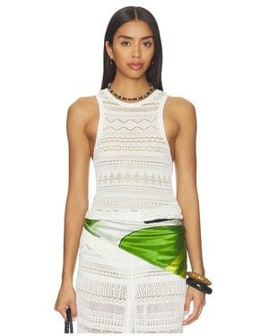 Nanushka Raisie Top En Color Blanco Talla (También En Xs, S, M) - Verde
