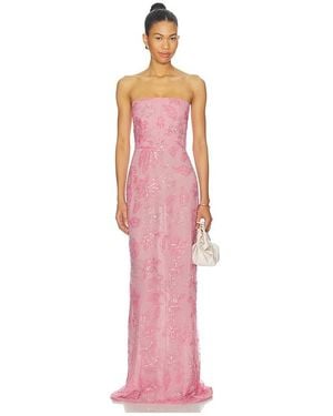 SAU LEE Courtney Maxi Dress - Pink