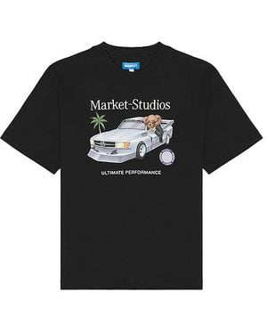 Market Des Bear Tシャツ - ブラック