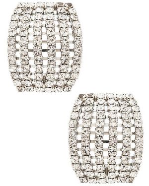 Jennifer Behr Kyrie Hoop Earrings - White