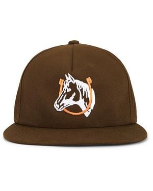 One Of These Days Horse Shoe Logo Hat - Brown