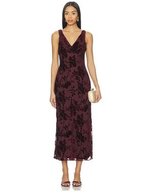 Astr Floris Dress - Red