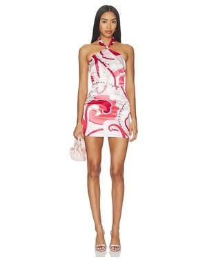 MORE TO COME Martine Halter Mini Dress - Red