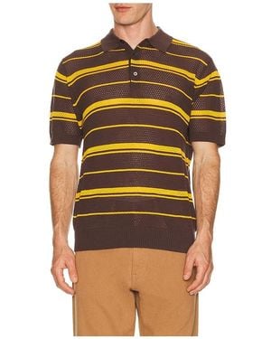 Beams Plus Polohemd Mesh - Orange