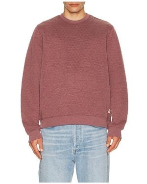 Marine Layer Corbet Quilted Jumper - Red