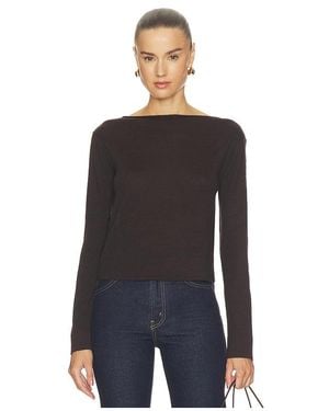 A.L.C. A..C. Jersey Heather En Color Chocolate Talla (También En M, S, Xs) - Negro