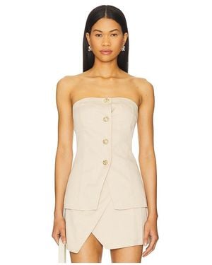 SNDY'S Emilie Strapless Top - Natural