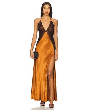 Bardot Estrella Halter Maxi Dress - Orange