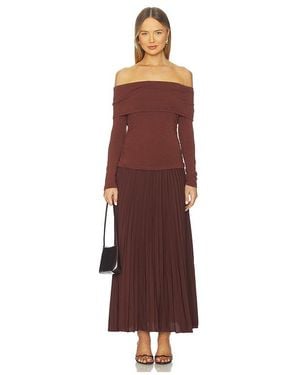 Astr Tanaia Mixed Media Dress - Red