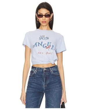 RE/DONE Camiseta Angel Devil En Color Bebe Azul Talla En
