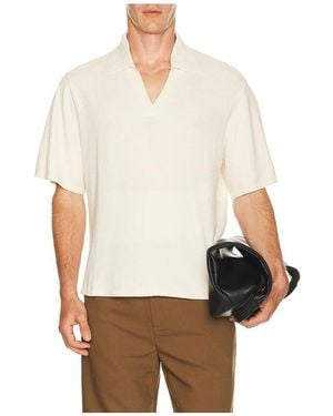 KROST Crepe Knit Polo - White