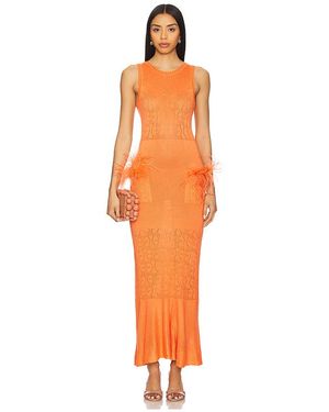 Andreeva Midi-Kleid Dress - Orange
