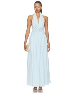 MORE TO COME Athena Drape Maxi Dress - White