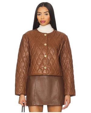 Cami NYC Wanda Genuine Leather Jacket - Brown