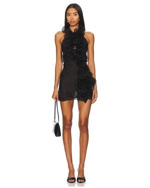 Vaillant Kleid Mit Rãœschen - Schwarz