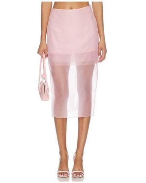 Monse Organza Pencil Skirt - Pink