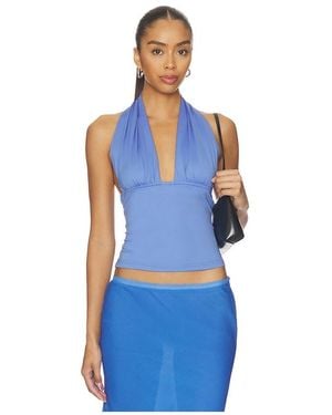 Lioness Safari Halter Top - Blue