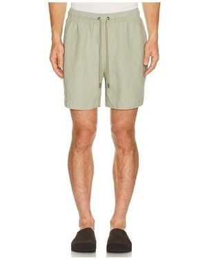 Onia Air Linen Pull On Short 6 - Green
