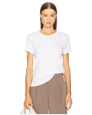 Enza Costa Klassisches T-Shirt - Weiß