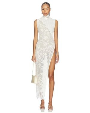 YELLOW THE LABEL Greta Lace Tunic Dress - White