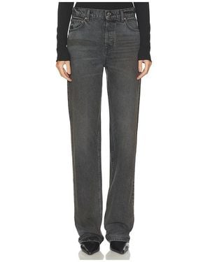 GRLFRND Bella Cinch Low Rise Boyfriend - Grey