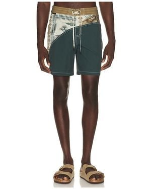 Dark Seas Aliso Boardshort en Dark Green - Bleu