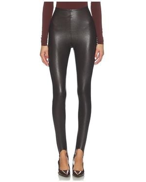 Commando Leggings De Cuero Stirrup En Color Marrón Talla (También En M, Xl) - Negro