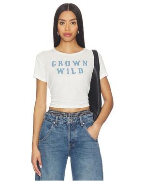 The Laundry Room Grown Wild Denim Baby Tee - Blue