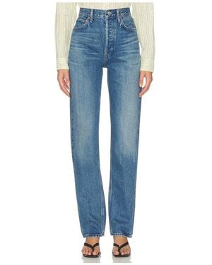 Agolde 90S Pinch Waist Long Jean - Blue