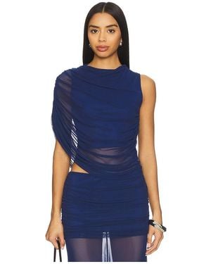 Amanda Uprichard Leo Top - Blue