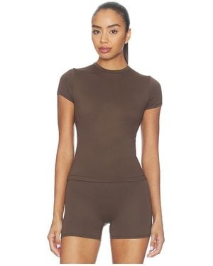 NikeSKIMS Matte Baby Short Sleeve Tee - Brown