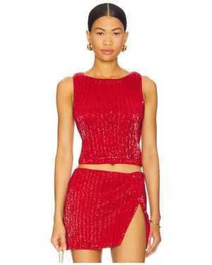 Lovers + Friends Selma トップ - レッド
