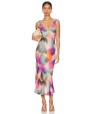LNA Vestido V En Color Morado Talla En - Rojo