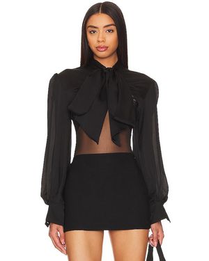 Kiki de Montparnasse Bolerojacke Pussy Bow - Schwarz