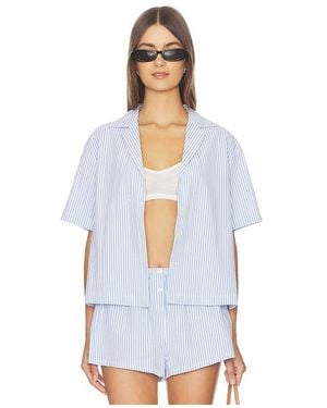 GOOD AMERICAN Camp Shirt - White