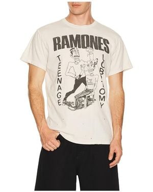 MadeWorn Ramones 90's Crew Tee - White