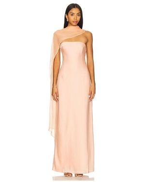 YELLOW THE LABEL Vestido Vitoria Cape En Color Durazno Talla (También En M, S) - Blanco