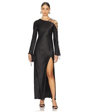 Shona Joy Nora Lace Detail Maxi Detail - Black