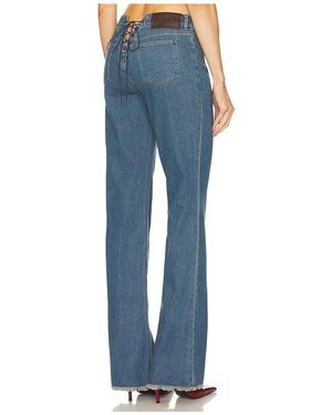 LOBA Samantha Lace Up Jeans - Blue