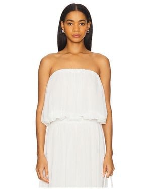 Bardot Lissett Soft Balloon Top - White