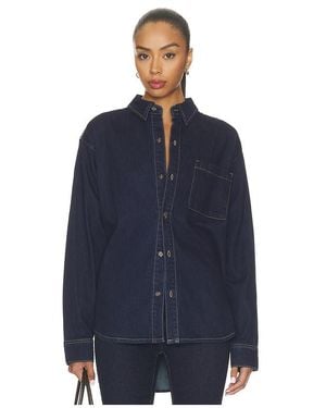 GOOD AMERICAN Camisa Abotonada En Color Denim-Dark Talla (También En M, S, Xl/1X, Xs) - Azul