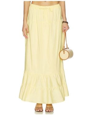 Peixoto Falda Maxi Riley En Color Amarillo Talla (También En S, Xs, M, Xl)
