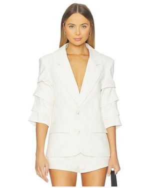 NonChalant Label Roma Blazer - White