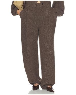 Helsa Dosela Fleck Knit Pant - Brown