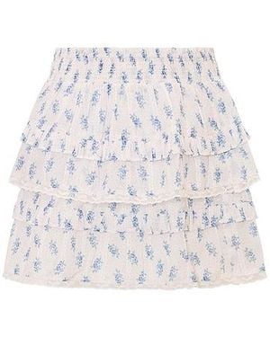 LoveShackFancy Tween Billie Skirt - White
