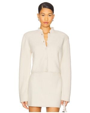 Clea Caelia Boucle Knit Jacket - ホワイト