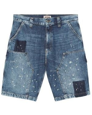 Guess Workwear-Shorts Panel - Blau